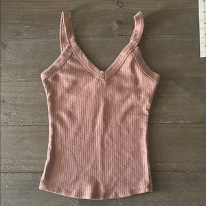 Full Tilt Pink Ribbed Camisole Sleeveless Top